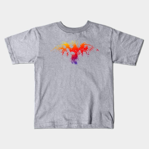 A Paint splash of eagle Kids T-Shirt by Totallytees55
